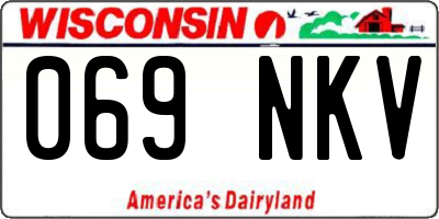 WI license plate 069NKV