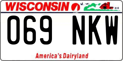 WI license plate 069NKW