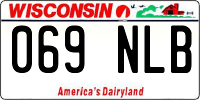WI license plate 069NLB
