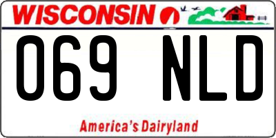 WI license plate 069NLD