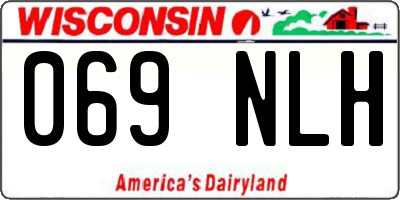 WI license plate 069NLH
