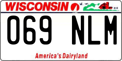 WI license plate 069NLM