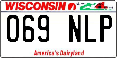 WI license plate 069NLP