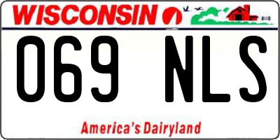 WI license plate 069NLS