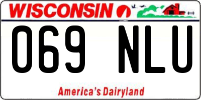 WI license plate 069NLU