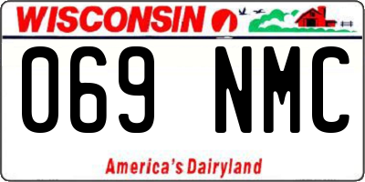 WI license plate 069NMC
