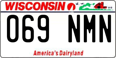 WI license plate 069NMN