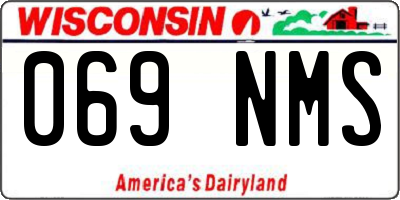 WI license plate 069NMS