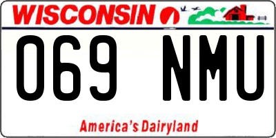 WI license plate 069NMU
