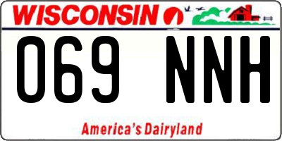 WI license plate 069NNH