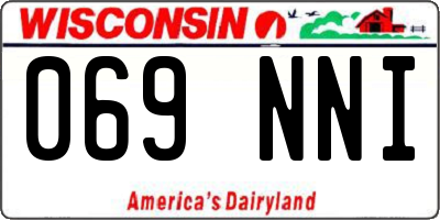 WI license plate 069NNI
