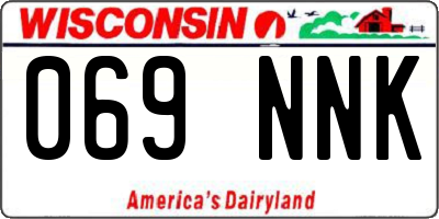 WI license plate 069NNK