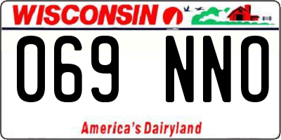 WI license plate 069NNO