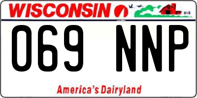 WI license plate 069NNP