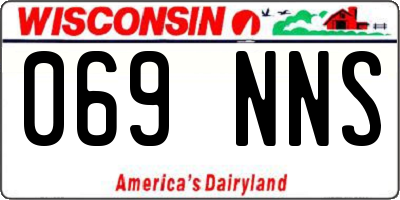 WI license plate 069NNS