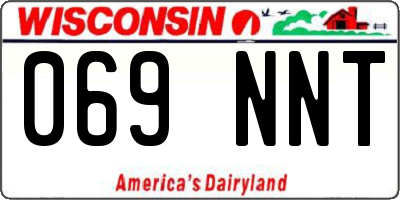 WI license plate 069NNT