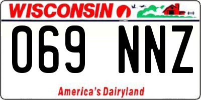 WI license plate 069NNZ