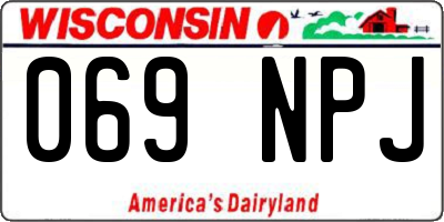 WI license plate 069NPJ