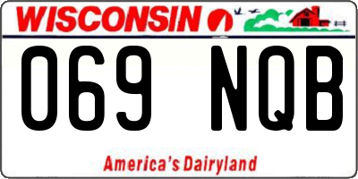 WI license plate 069NQB