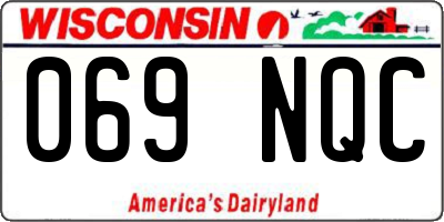 WI license plate 069NQC