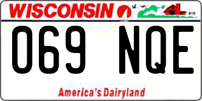 WI license plate 069NQE