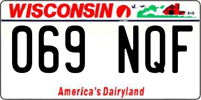 WI license plate 069NQF