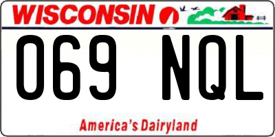 WI license plate 069NQL
