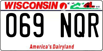 WI license plate 069NQR