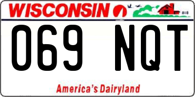 WI license plate 069NQT