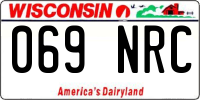 WI license plate 069NRC