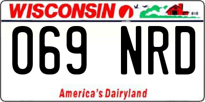 WI license plate 069NRD