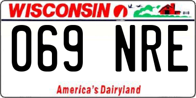 WI license plate 069NRE