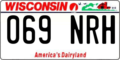 WI license plate 069NRH