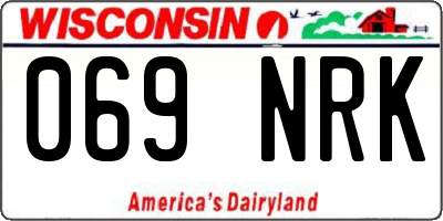 WI license plate 069NRK