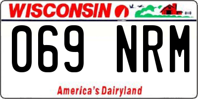 WI license plate 069NRM
