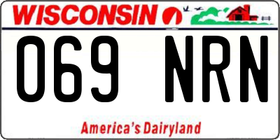 WI license plate 069NRN