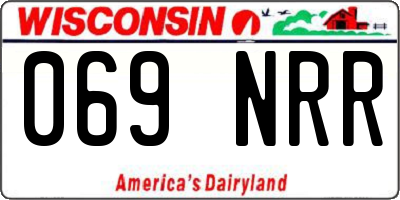 WI license plate 069NRR