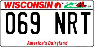 WI license plate 069NRT