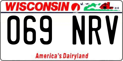 WI license plate 069NRV