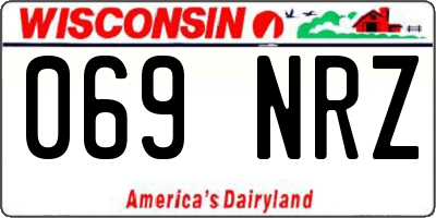 WI license plate 069NRZ