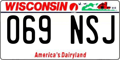 WI license plate 069NSJ