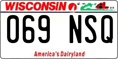 WI license plate 069NSQ