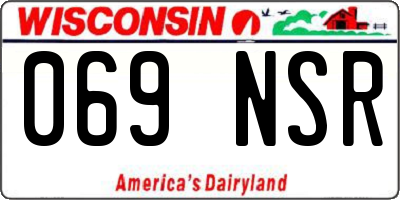 WI license plate 069NSR