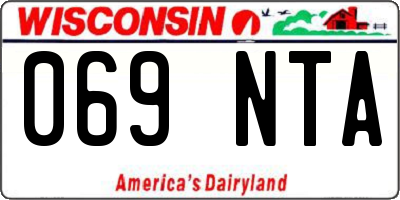 WI license plate 069NTA