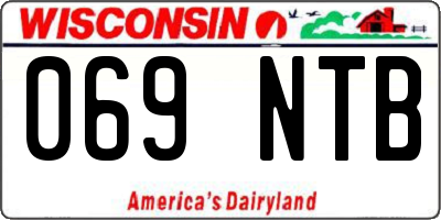 WI license plate 069NTB