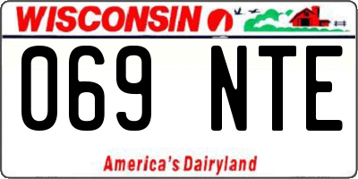 WI license plate 069NTE