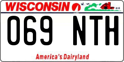 WI license plate 069NTH