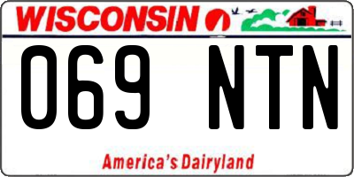WI license plate 069NTN