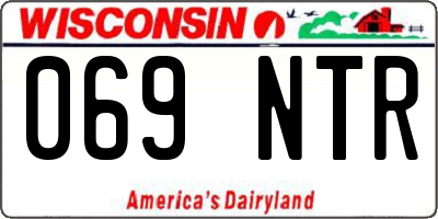 WI license plate 069NTR