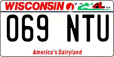 WI license plate 069NTU